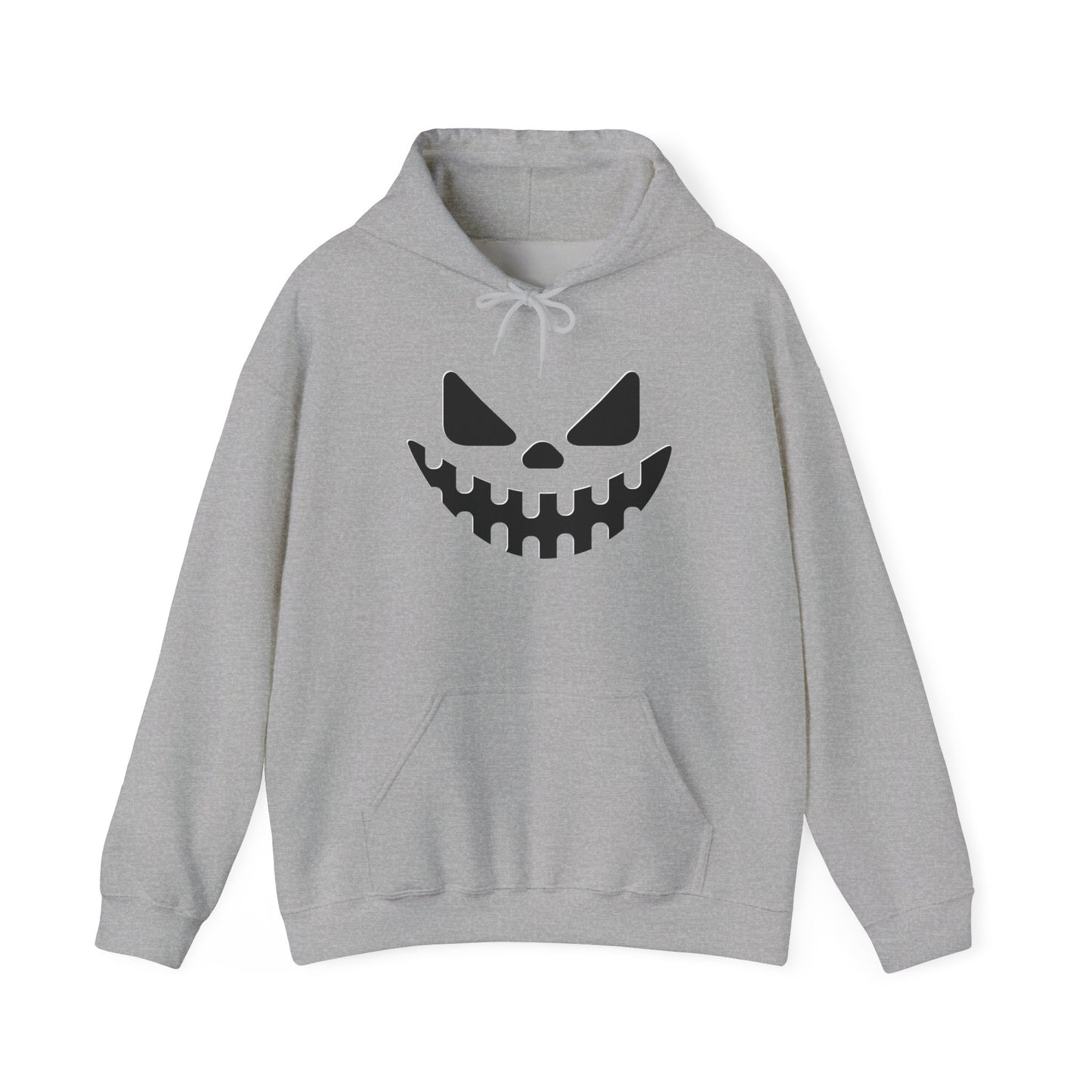 Halloween Smiling Skull Hoodie, Unisex Sweatshirt, Spooky Apparel, Fall Fashion, Cozy Gift for Him/Her