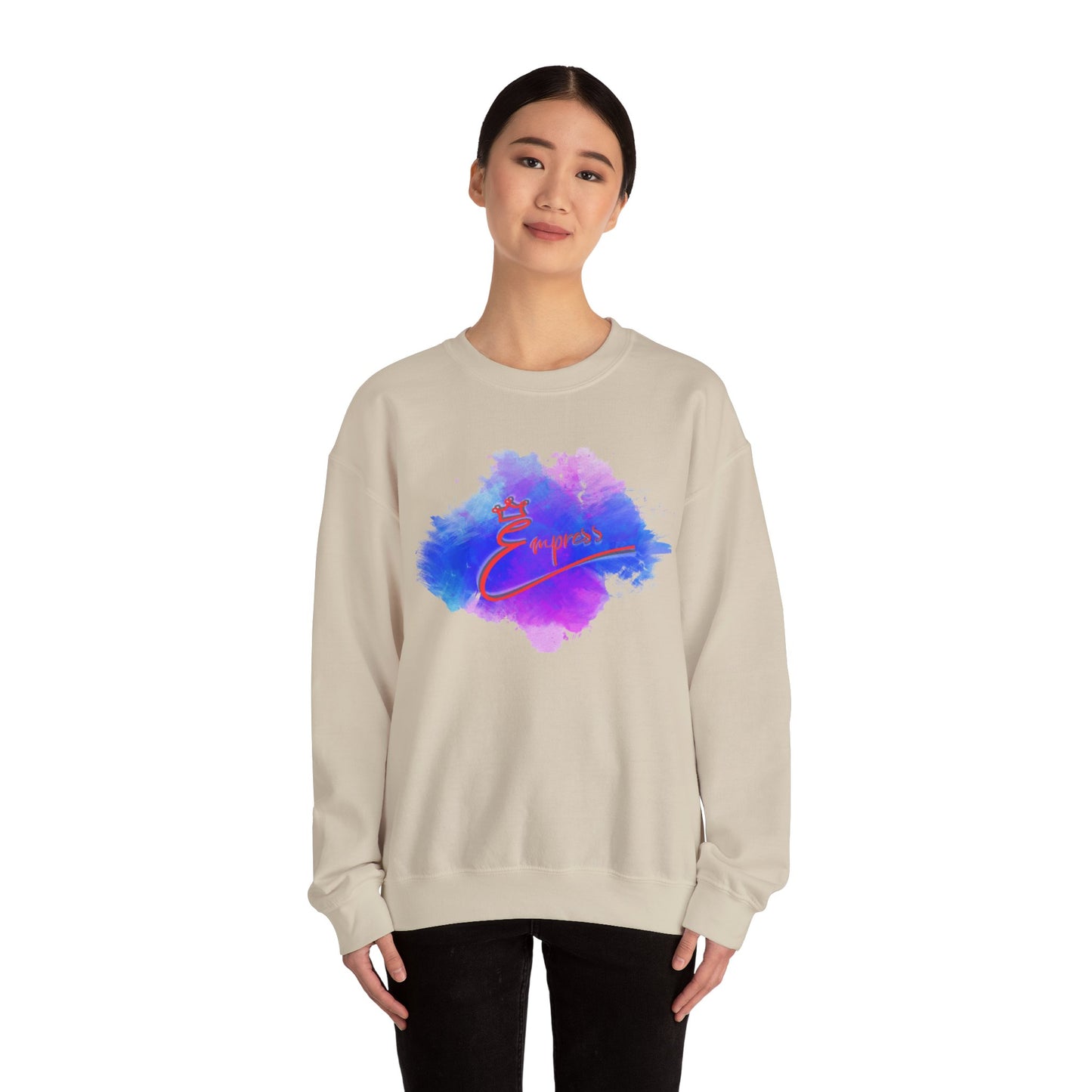 Empower Watercolor Crewneck Sweatshirt — Inspirational 'Empower' Design