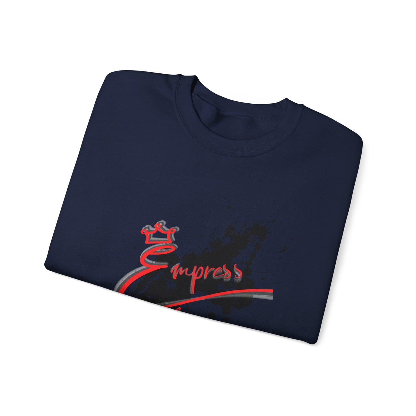 Crewneck Sweatshirt — 'Express Living All Day' Abstract Paint Splash Design