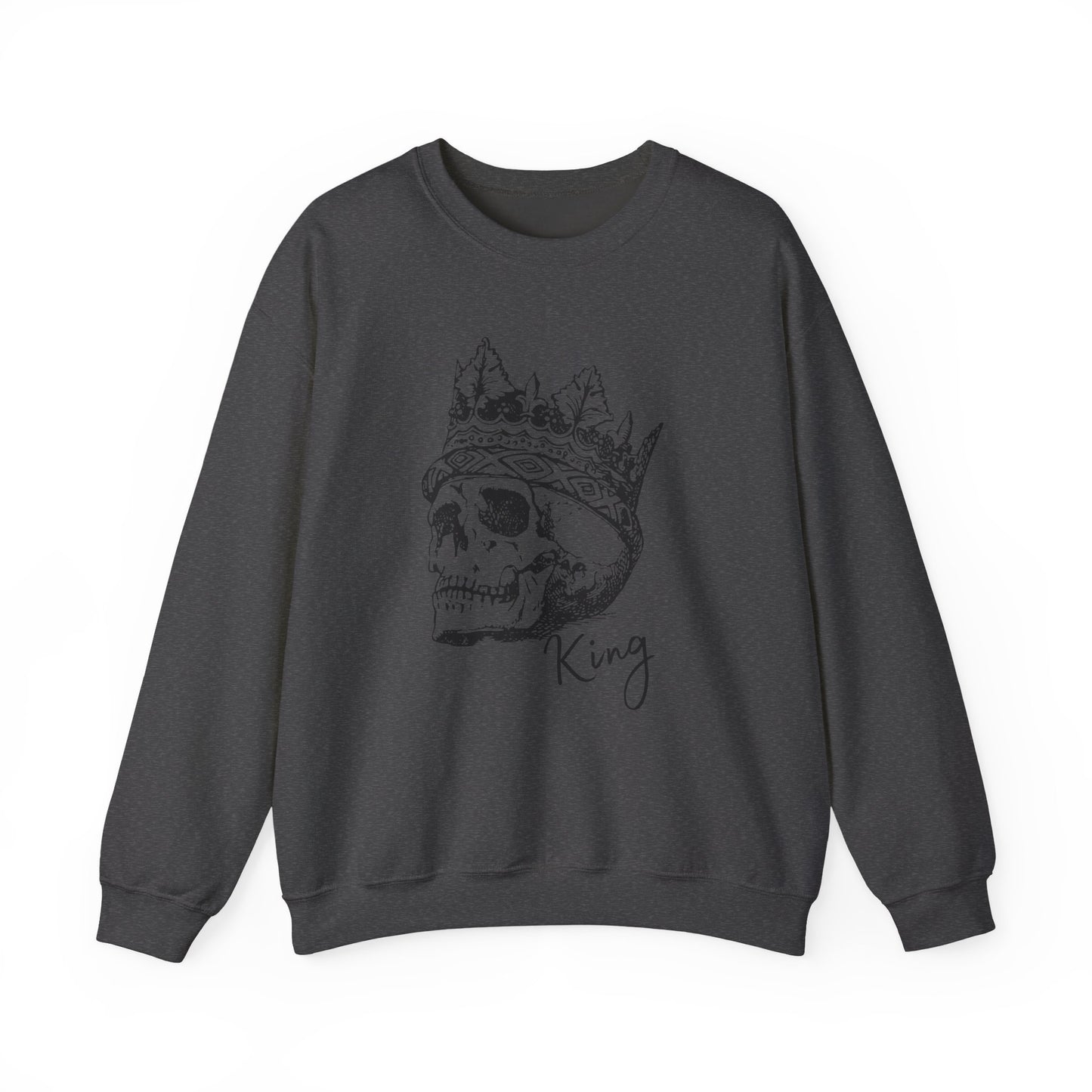 Crowned Skull Crewneck Sweatshirt - Unisex Heavy Blend™