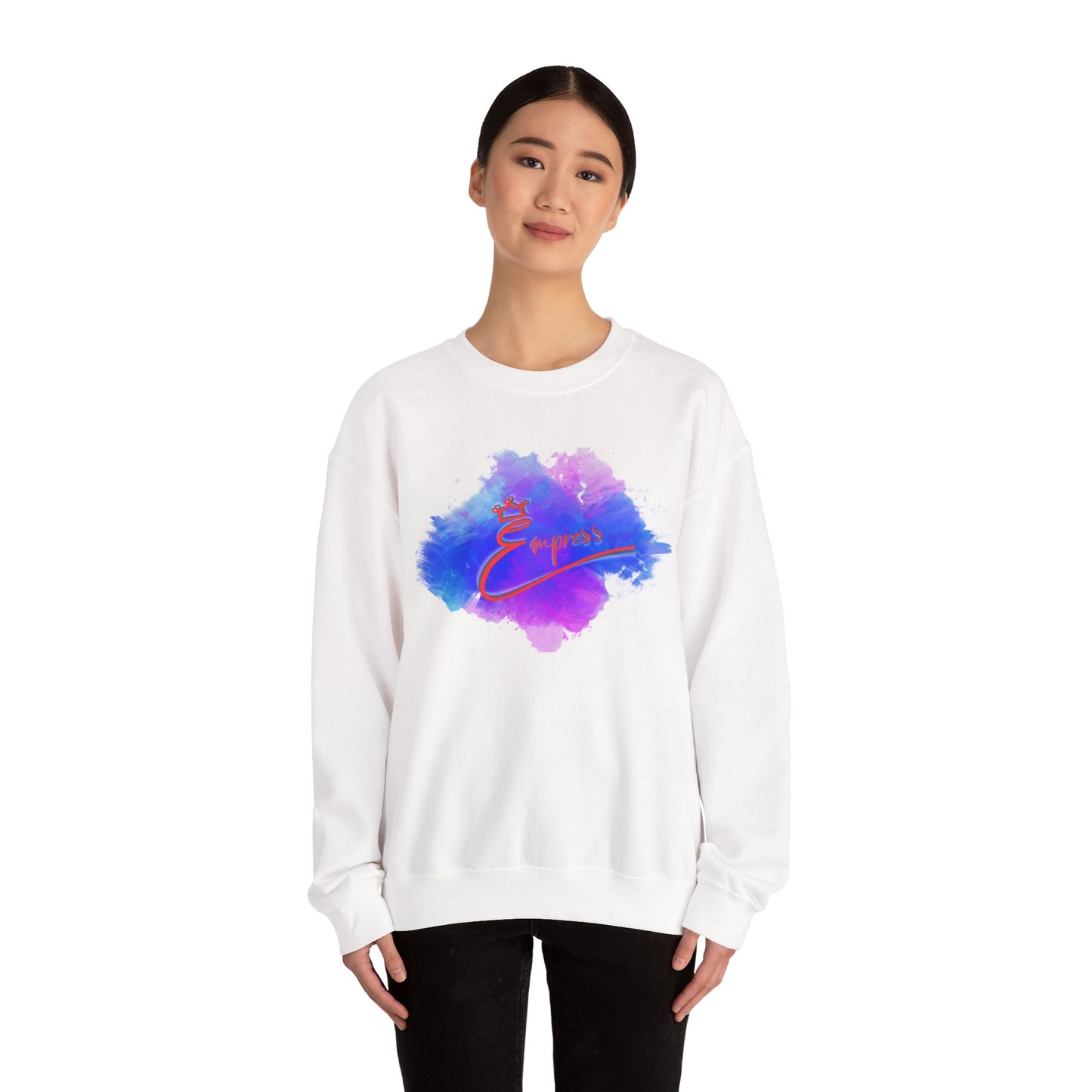 Empower Watercolor Crewneck Sweatshirt — Inspirational 'Empower' Design