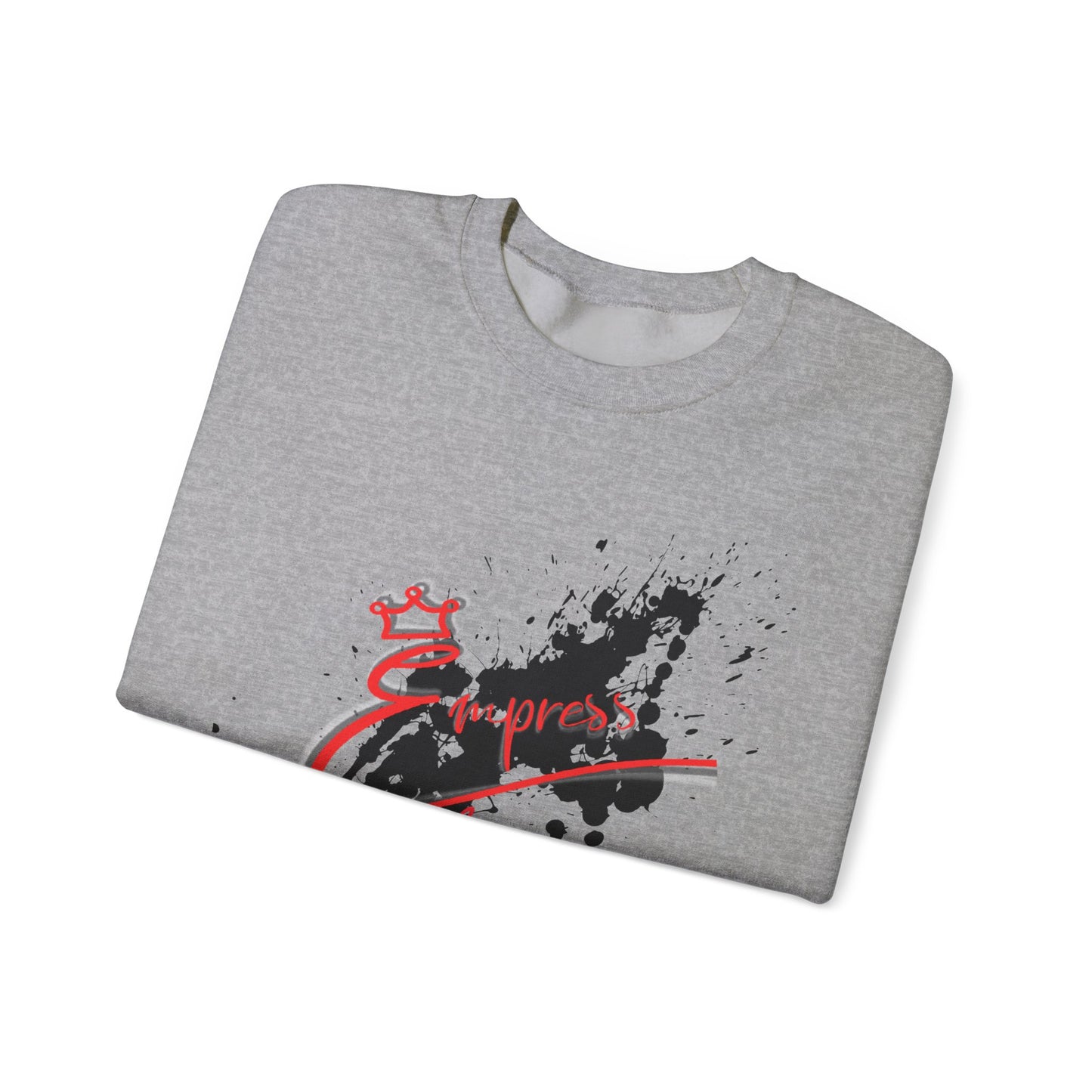 Crewneck Sweatshirt — 'Express Living All Day' Abstract Paint Splash Design