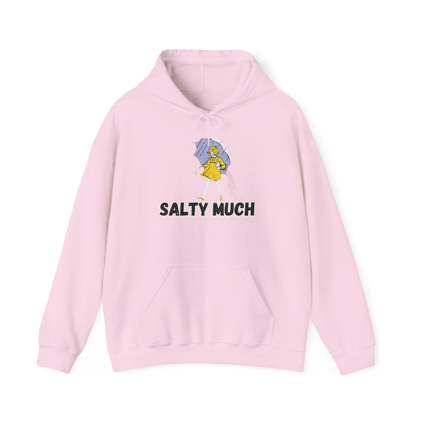 Salty Much Hoodie - Unisex Heavy Blend Sweatshirt, Cozy Pullover for Rainy Days, Fun Gift for Friends, Casual Wear, Rainy Weather Apparel