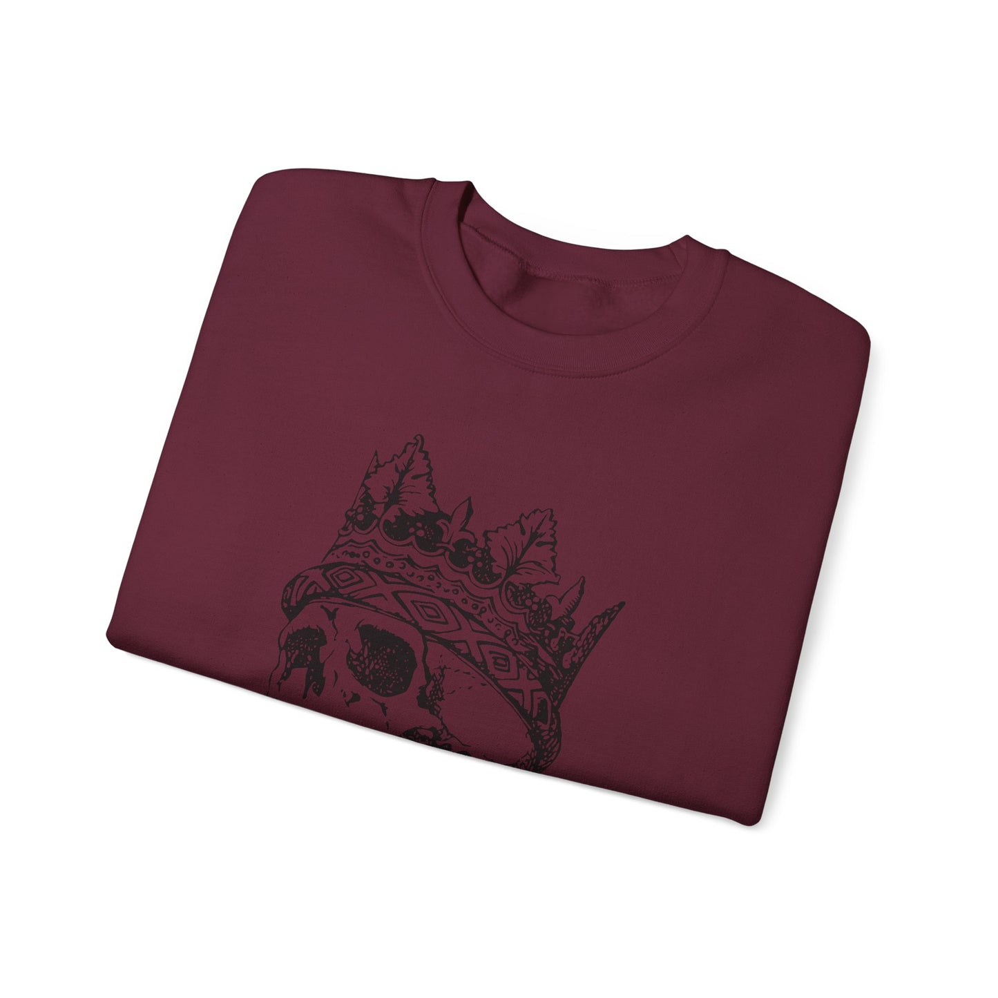 Crowned Skull Crewneck Sweatshirt - Unisex Heavy Blend™