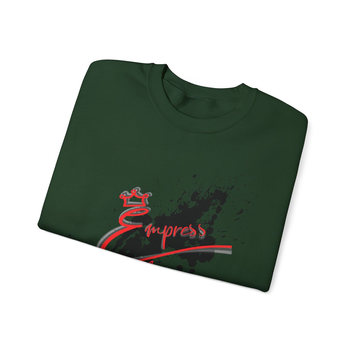 Crewneck Sweatshirt — 'Express Living All Day' Abstract Paint Splash Design