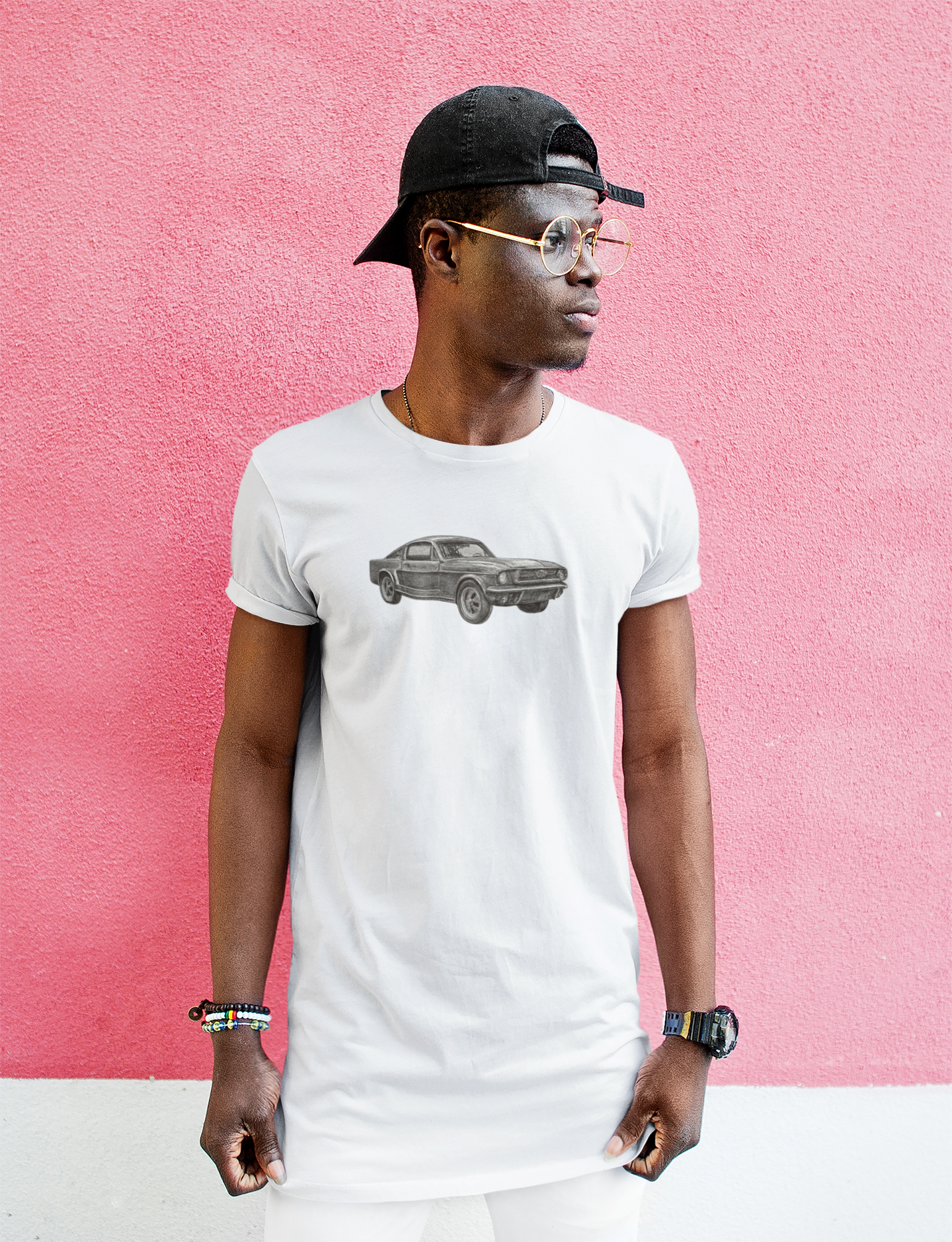 Classic Car Graphic Tee - Unisex Heavy Cotton T-Shirt