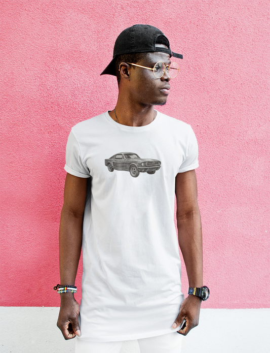 Classic Car Graphic Tee - Unisex Heavy Cotton T-Shirt