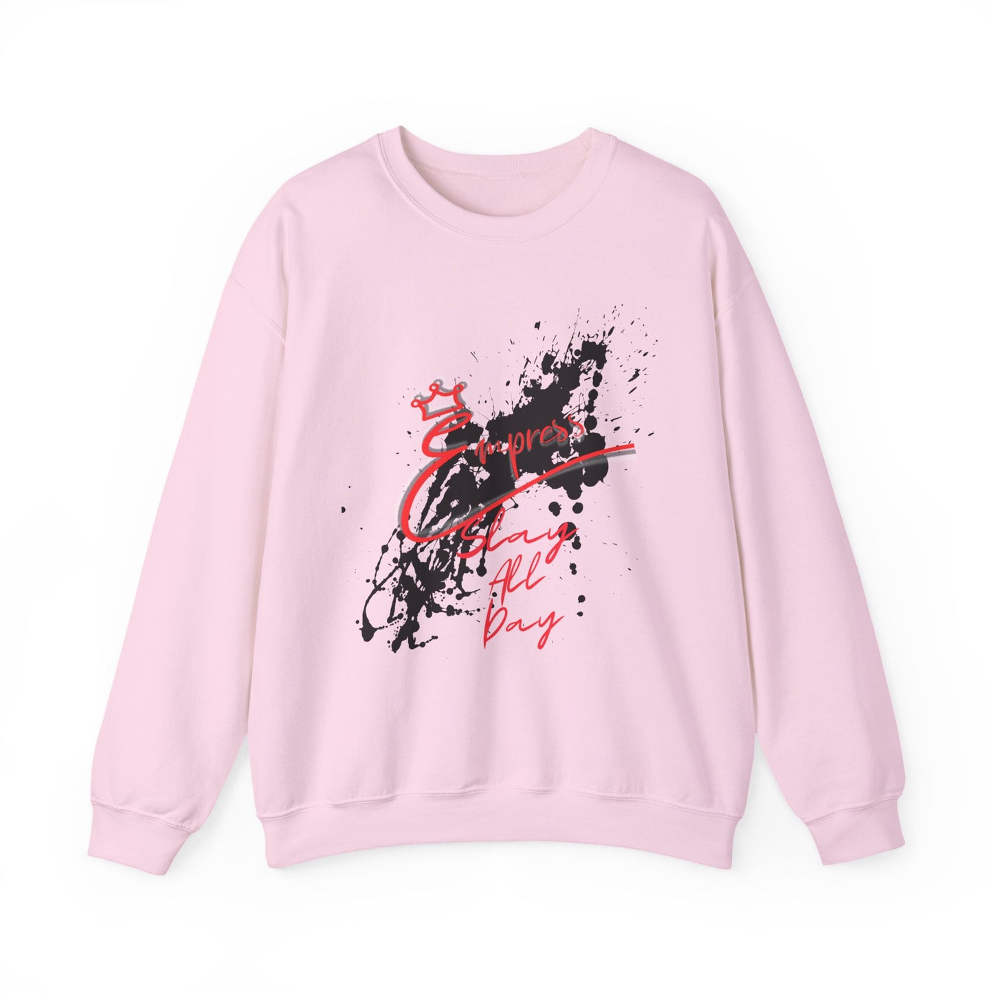 Crewneck Sweatshirt — 'Express Living All Day' Abstract Paint Splash Design