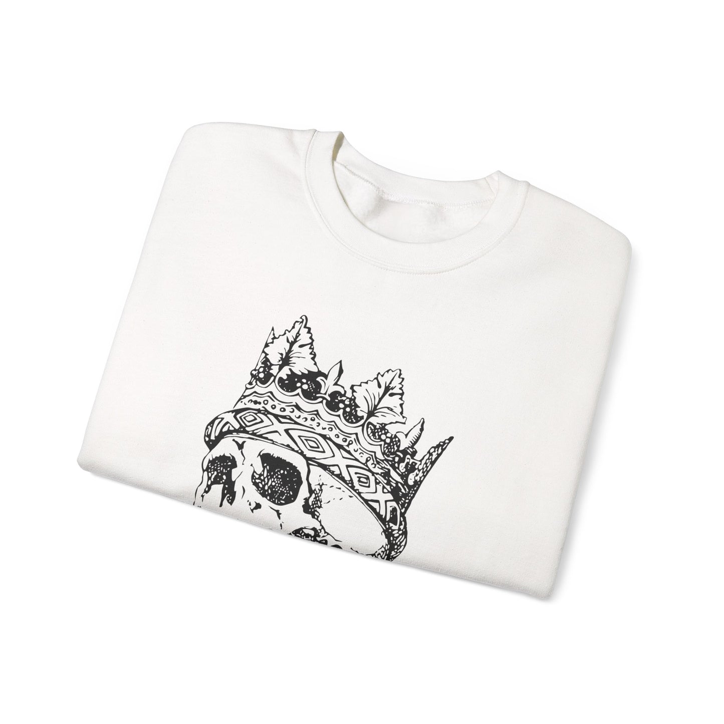 Crowned Skull Crewneck Sweatshirt - Unisex Heavy Blend™