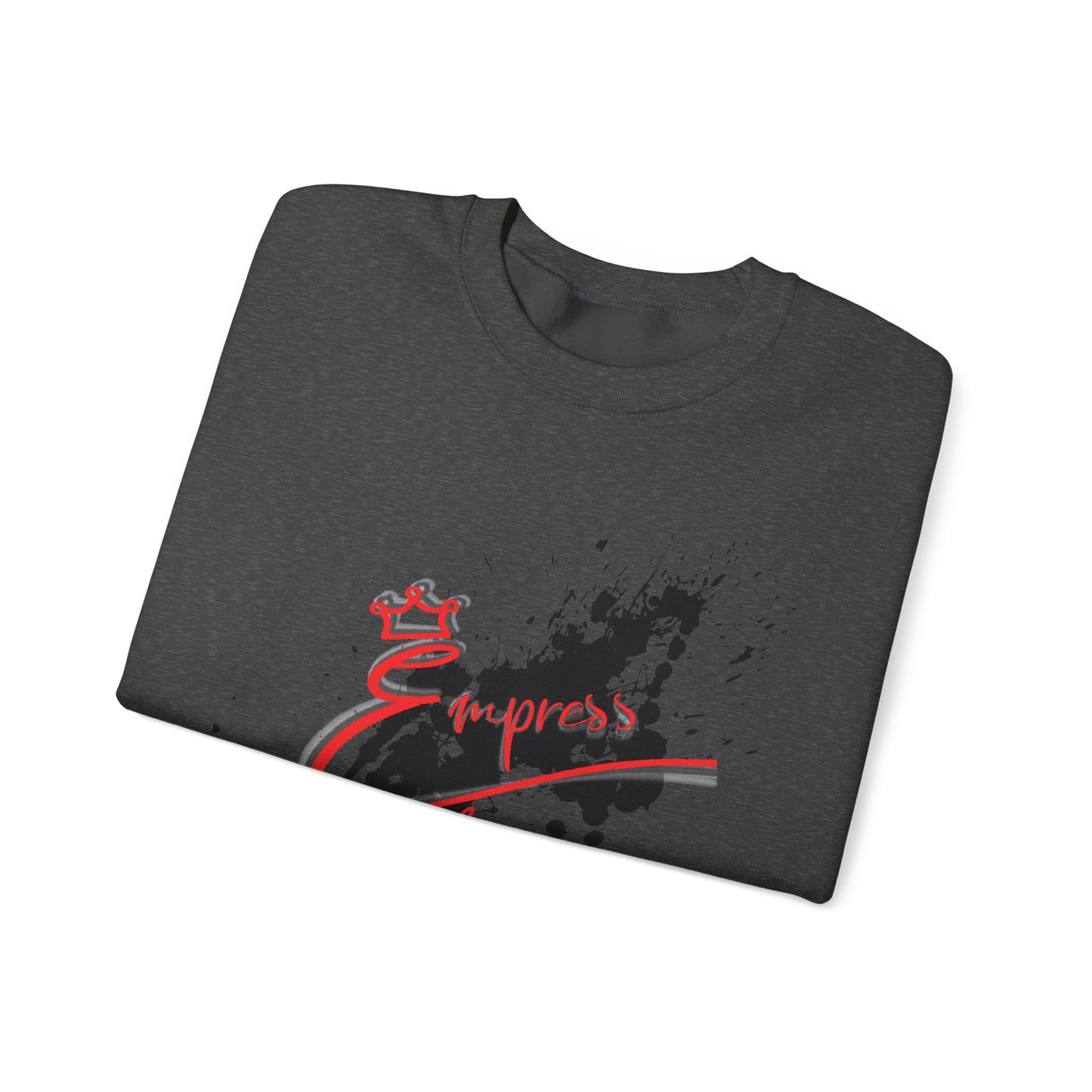 Crewneck Sweatshirt — 'Express Living All Day' Abstract Paint Splash Design