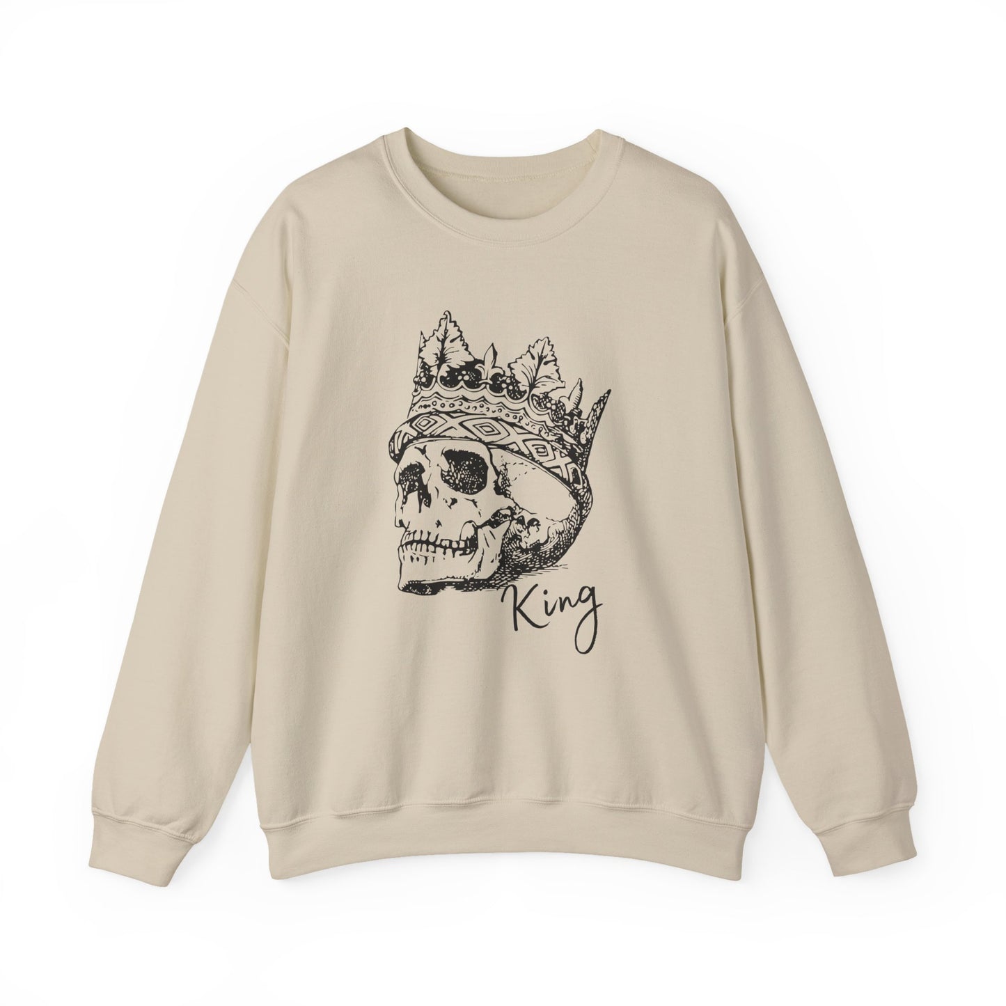 Crowned Skull Crewneck Sweatshirt - Unisex Heavy Blend™