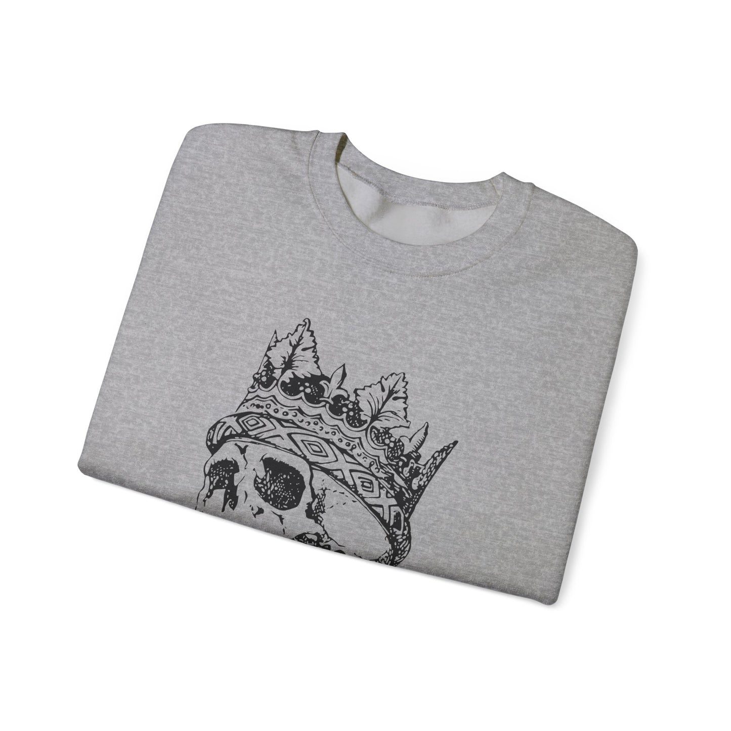 Crowned Skull Crewneck Sweatshirt - Unisex Heavy Blend™