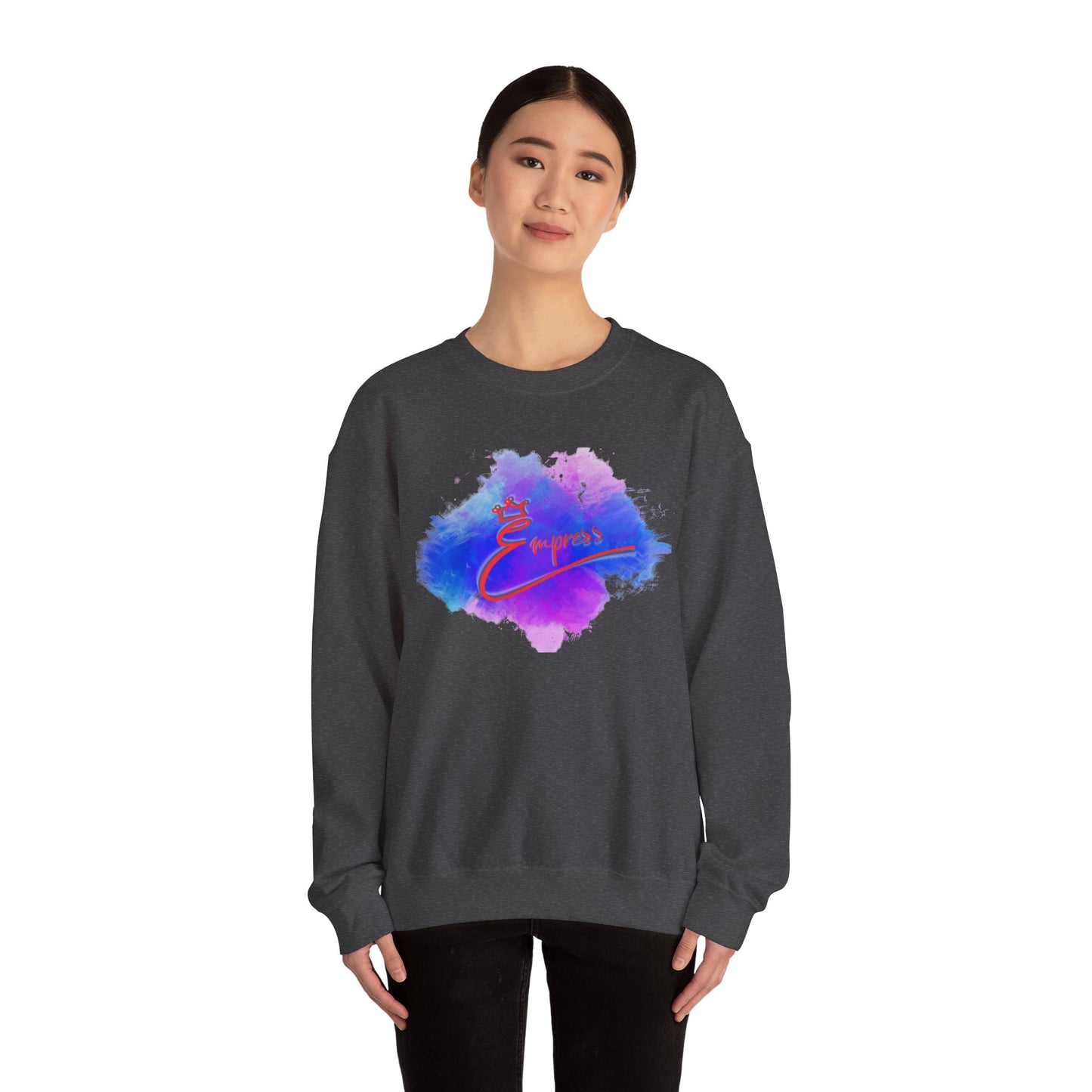 Empower Watercolor Crewneck Sweatshirt — Inspirational 'Empower' Design