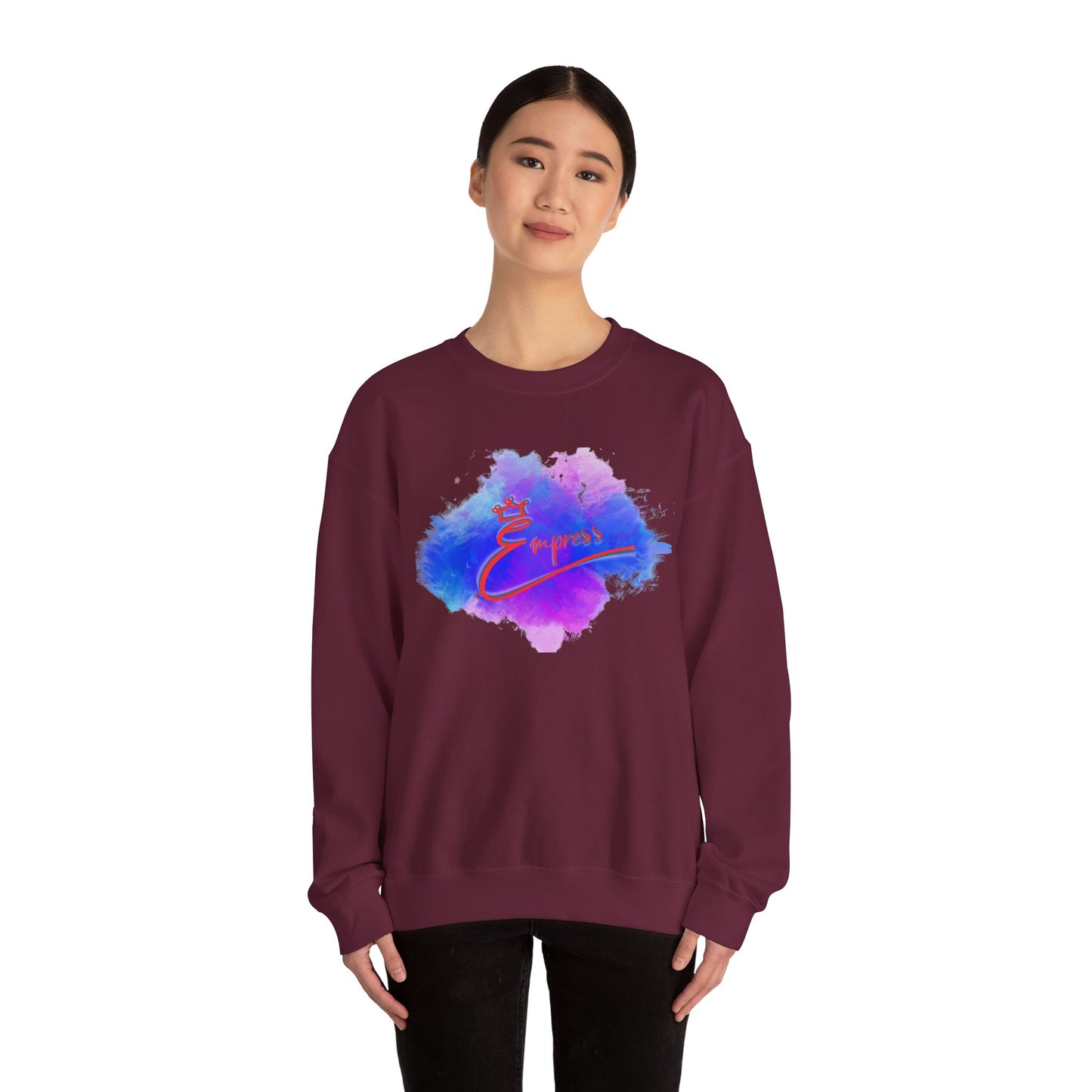 Empower Watercolor Crewneck Sweatshirt — Inspirational 'Empower' Design