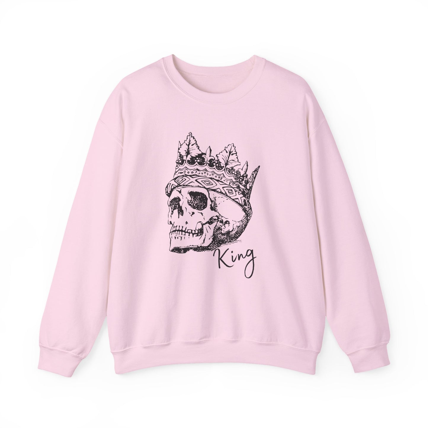 Crowned Skull Crewneck Sweatshirt - Unisex Heavy Blend™