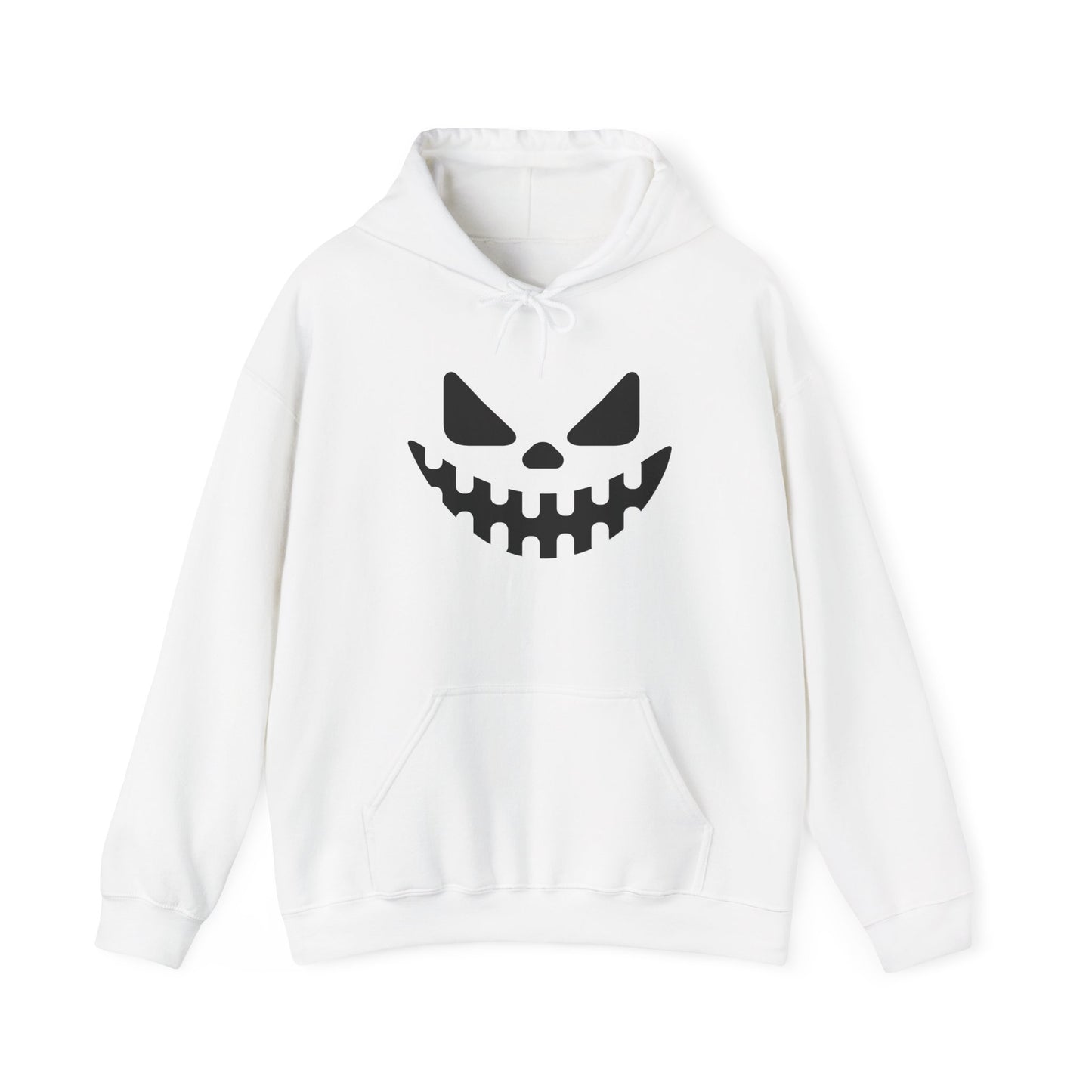 Halloween Smiling Skull Hoodie, Unisex Sweatshirt, Spooky Apparel, Fall Fashion, Cozy Gift for Him/Her