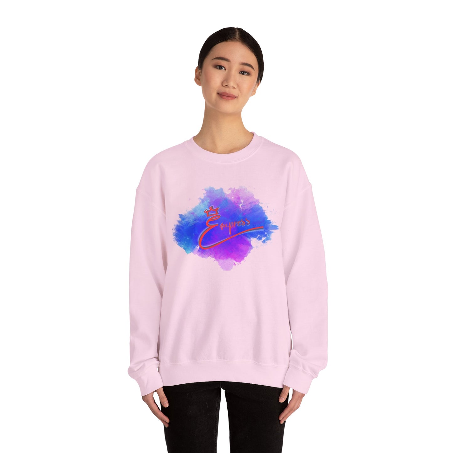 Empower Watercolor Crewneck Sweatshirt — Inspirational 'Empower' Design