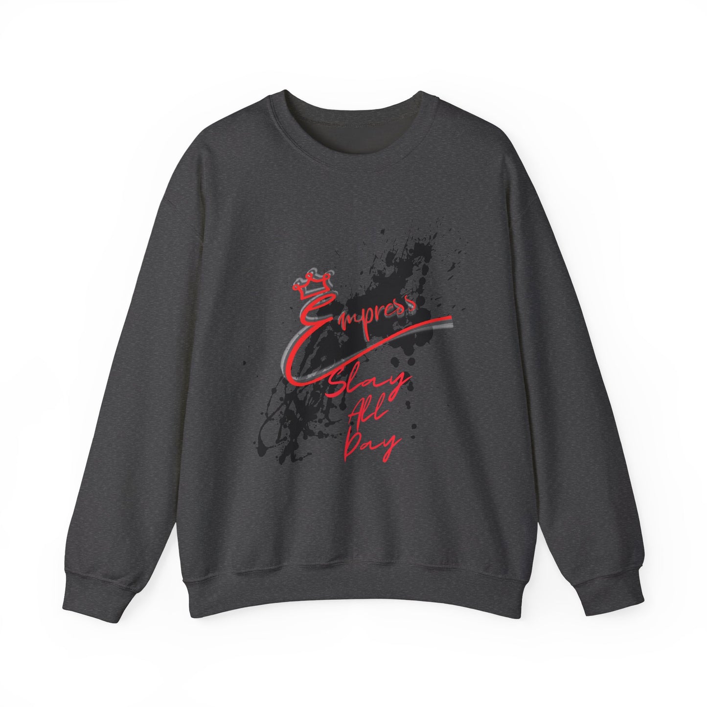 Crewneck Sweatshirt — 'Express Living All Day' Abstract Paint Splash Design