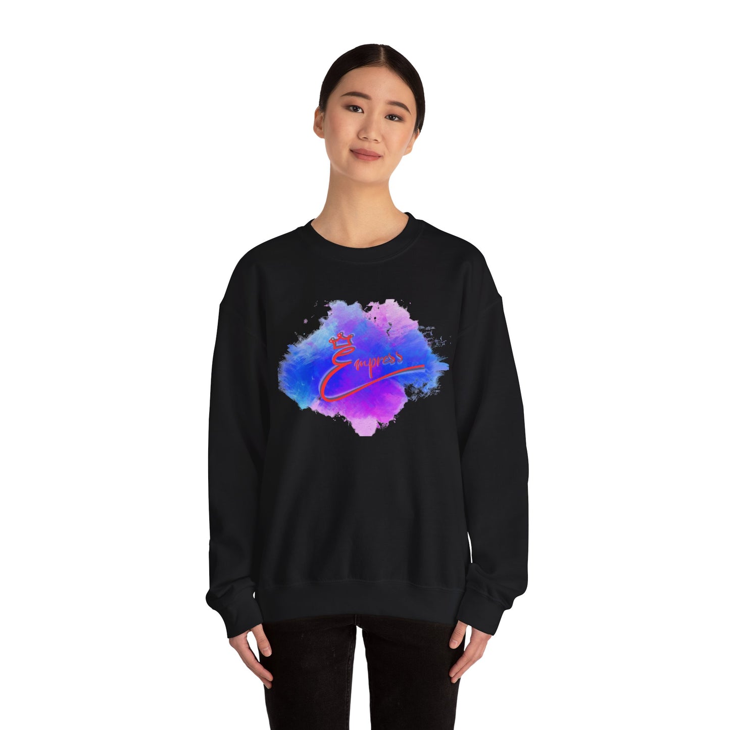 Empower Watercolor Crewneck Sweatshirt — Inspirational 'Empower' Design